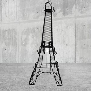 Eiffel Tower Jewelry Rack Black  Wire Jewelry Standing Or Hanging Rack